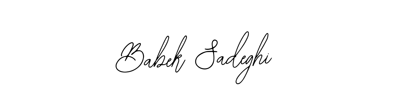 Make a beautiful signature design for name Babek Sadeghi. With this signature (Bearetta-2O07w) style, you can create a handwritten signature for free. Babek Sadeghi signature style 12 images and pictures png