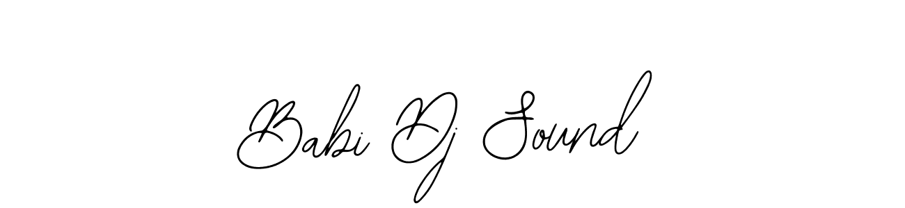 Use a signature maker to create a handwritten signature online. With this signature software, you can design (Bearetta-2O07w) your own signature for name Babi Dj Sound. Babi Dj Sound signature style 12 images and pictures png