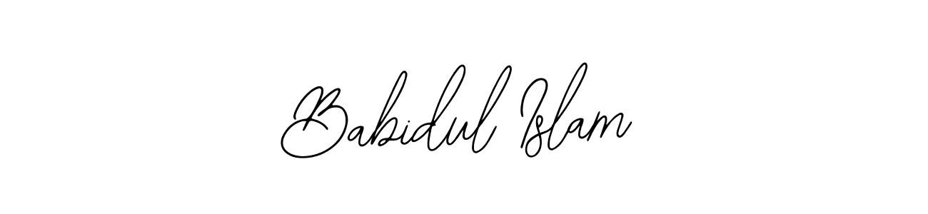 How to make Babidul Islam name signature. Use Bearetta-2O07w style for creating short signs online. This is the latest handwritten sign. Babidul Islam signature style 12 images and pictures png