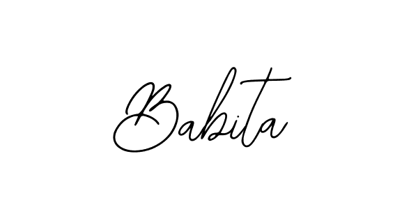 How to make Babita name signature. Use Bearetta-2O07w style for creating short signs online. This is the latest handwritten sign. Babita signature style 12 images and pictures png