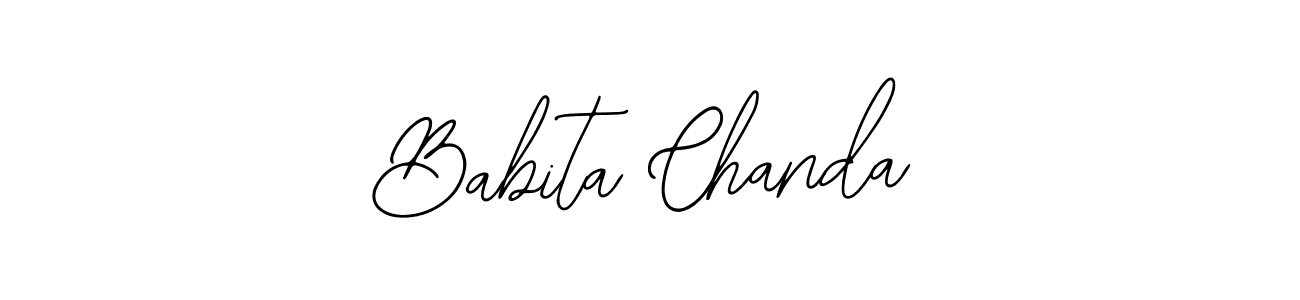 You should practise on your own different ways (Bearetta-2O07w) to write your name (Babita Chanda) in signature. don't let someone else do it for you. Babita Chanda signature style 12 images and pictures png
