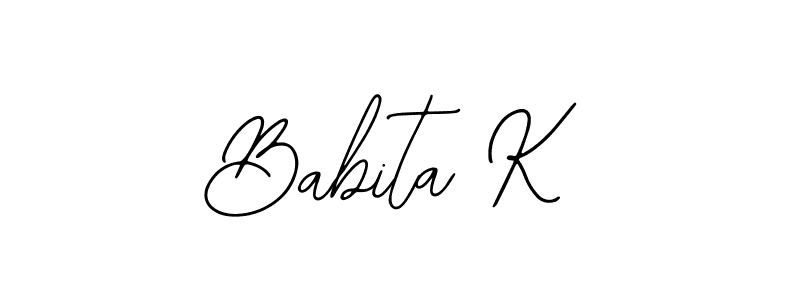 How to make Babita K signature? Bearetta-2O07w is a professional autograph style. Create handwritten signature for Babita K name. Babita K signature style 12 images and pictures png