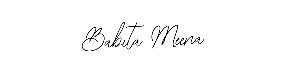 Also we have Babita Meena name is the best signature style. Create professional handwritten signature collection using Bearetta-2O07w autograph style. Babita Meena signature style 12 images and pictures png