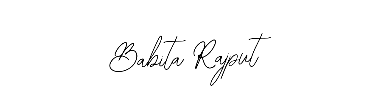 The best way (Bearetta-2O07w) to make a short signature is to pick only two or three words in your name. The name Babita Rajput include a total of six letters. For converting this name. Babita Rajput signature style 12 images and pictures png