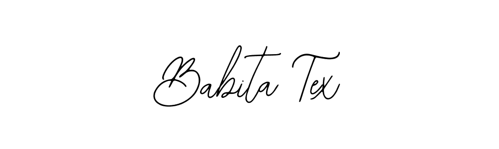 Create a beautiful signature design for name Babita Tex. With this signature (Bearetta-2O07w) fonts, you can make a handwritten signature for free. Babita Tex signature style 12 images and pictures png
