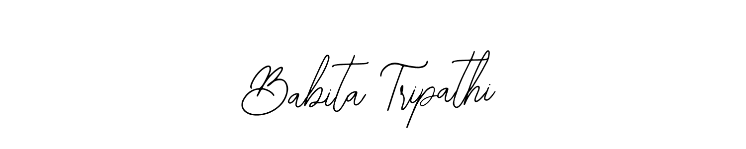 The best way (Bearetta-2O07w) to make a short signature is to pick only two or three words in your name. The name Babita Tripathi include a total of six letters. For converting this name. Babita Tripathi signature style 12 images and pictures png