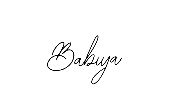 How to make Babiya name signature. Use Bearetta-2O07w style for creating short signs online. This is the latest handwritten sign. Babiya signature style 12 images and pictures png