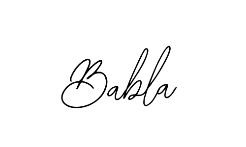 Design your own signature with our free online signature maker. With this signature software, you can create a handwritten (Bearetta-2O07w) signature for name Babla. Babla signature style 12 images and pictures png