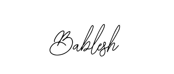 The best way (Bearetta-2O07w) to make a short signature is to pick only two or three words in your name. The name Bablesh include a total of six letters. For converting this name. Bablesh signature style 12 images and pictures png