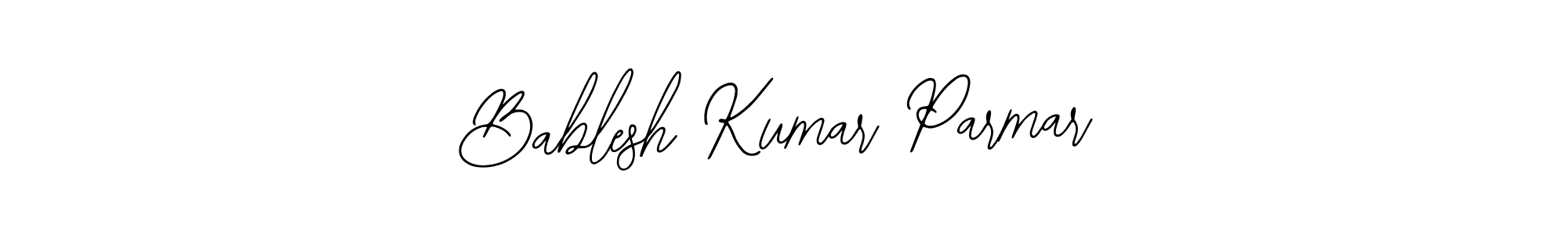 Make a beautiful signature design for name Bablesh Kumar Parmar. Use this online signature maker to create a handwritten signature for free. Bablesh Kumar Parmar signature style 12 images and pictures png