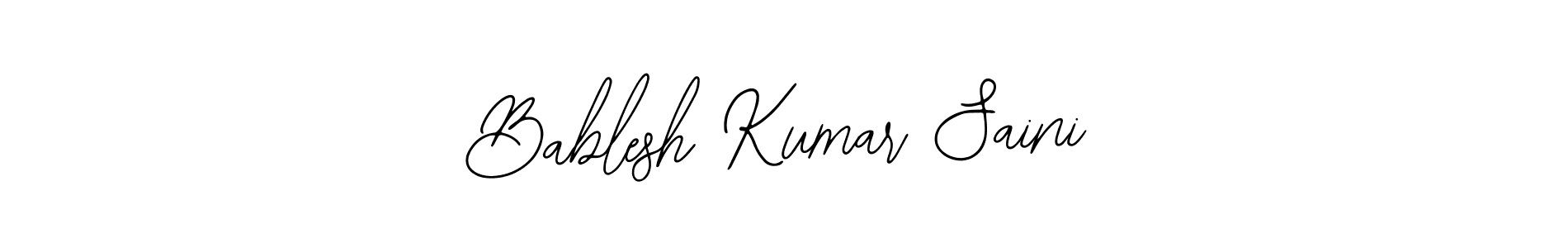 Similarly Bearetta-2O07w is the best handwritten signature design. Signature creator online .You can use it as an online autograph creator for name Bablesh Kumar Saini. Bablesh Kumar Saini signature style 12 images and pictures png