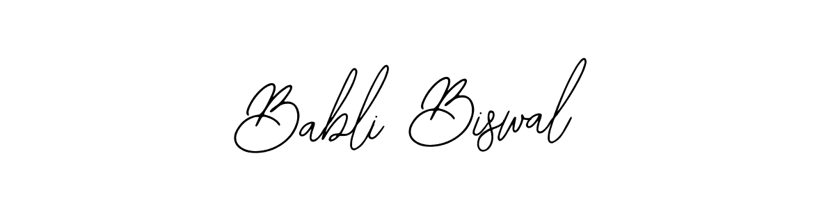 Design your own signature with our free online signature maker. With this signature software, you can create a handwritten (Bearetta-2O07w) signature for name Babli Biswal. Babli Biswal signature style 12 images and pictures png