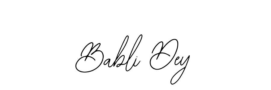 Make a beautiful signature design for name Babli Dey. With this signature (Bearetta-2O07w) style, you can create a handwritten signature for free. Babli Dey signature style 12 images and pictures png