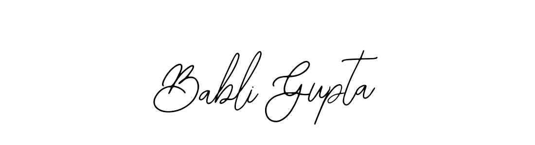 The best way (Bearetta-2O07w) to make a short signature is to pick only two or three words in your name. The name Babli Gupta include a total of six letters. For converting this name. Babli Gupta signature style 12 images and pictures png