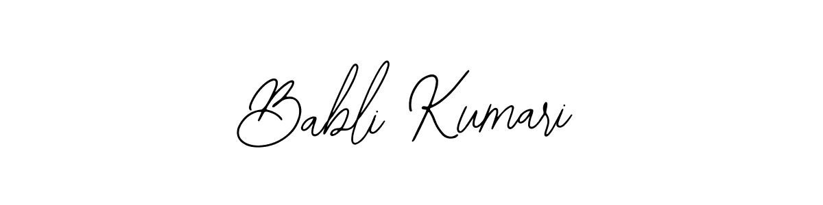 You should practise on your own different ways (Bearetta-2O07w) to write your name (Babli Kumari) in signature. don't let someone else do it for you. Babli Kumari signature style 12 images and pictures png