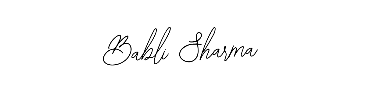 How to Draw Babli Sharma signature style? Bearetta-2O07w is a latest design signature styles for name Babli Sharma. Babli Sharma signature style 12 images and pictures png