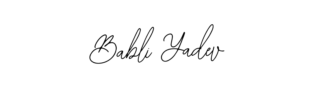 Babli Yadev stylish signature style. Best Handwritten Sign (Bearetta-2O07w) for my name. Handwritten Signature Collection Ideas for my name Babli Yadev. Babli Yadev signature style 12 images and pictures png