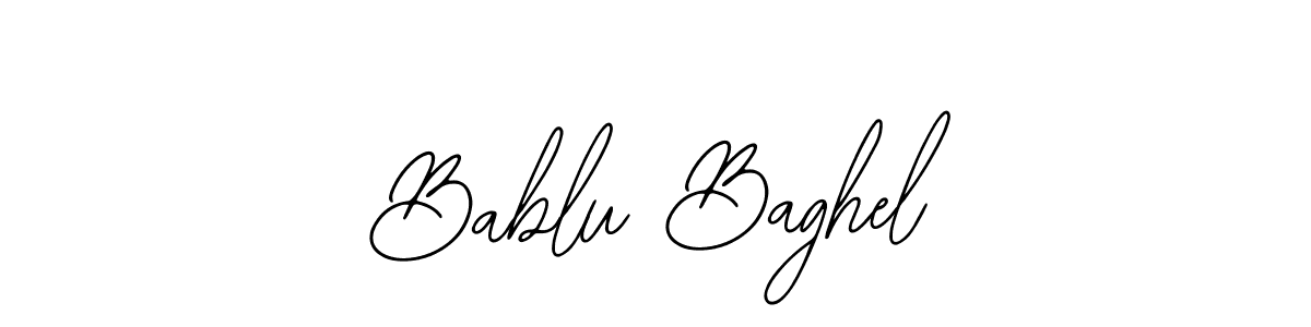 Bablu Baghel stylish signature style. Best Handwritten Sign (Bearetta-2O07w) for my name. Handwritten Signature Collection Ideas for my name Bablu Baghel. Bablu Baghel signature style 12 images and pictures png