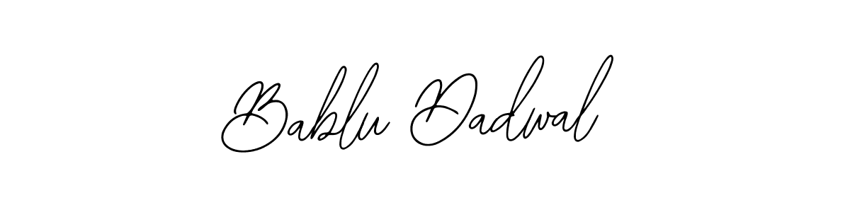 You should practise on your own different ways (Bearetta-2O07w) to write your name (Bablu Dadwal) in signature. don't let someone else do it for you. Bablu Dadwal signature style 12 images and pictures png