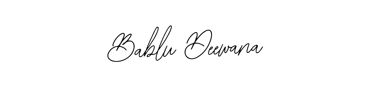 Design your own signature with our free online signature maker. With this signature software, you can create a handwritten (Bearetta-2O07w) signature for name Bablu Deewana. Bablu Deewana signature style 12 images and pictures png