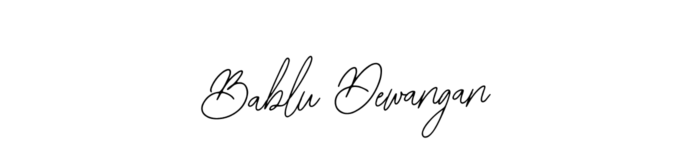 Design your own signature with our free online signature maker. With this signature software, you can create a handwritten (Bearetta-2O07w) signature for name Bablu Dewangan. Bablu Dewangan signature style 12 images and pictures png