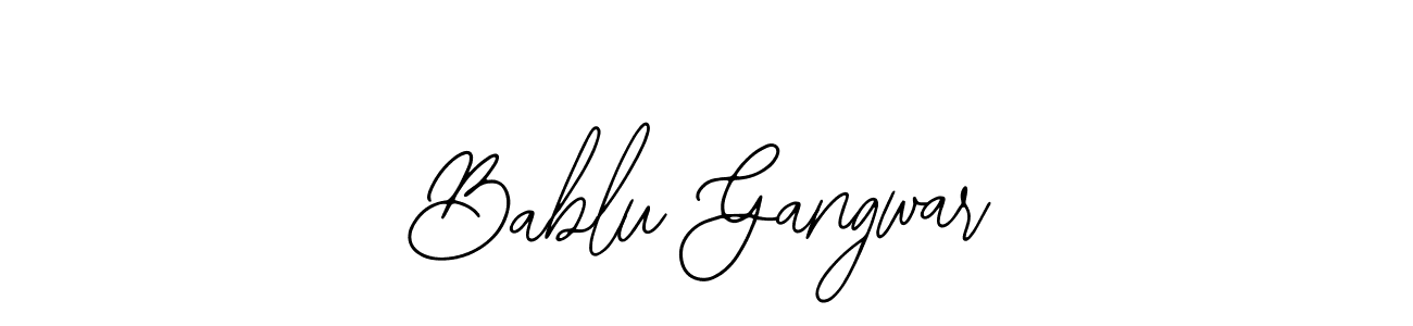Design your own signature with our free online signature maker. With this signature software, you can create a handwritten (Bearetta-2O07w) signature for name Bablu Gangwar. Bablu Gangwar signature style 12 images and pictures png