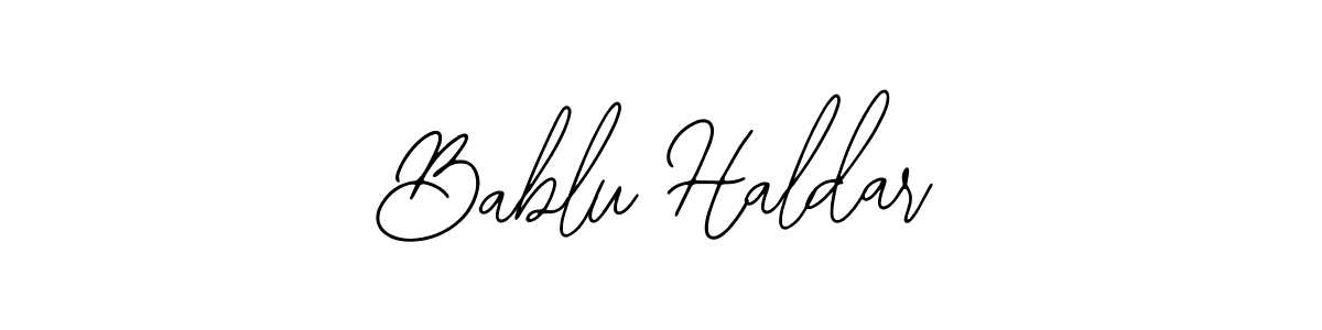You should practise on your own different ways (Bearetta-2O07w) to write your name (Bablu Haldar) in signature. don't let someone else do it for you. Bablu Haldar signature style 12 images and pictures png