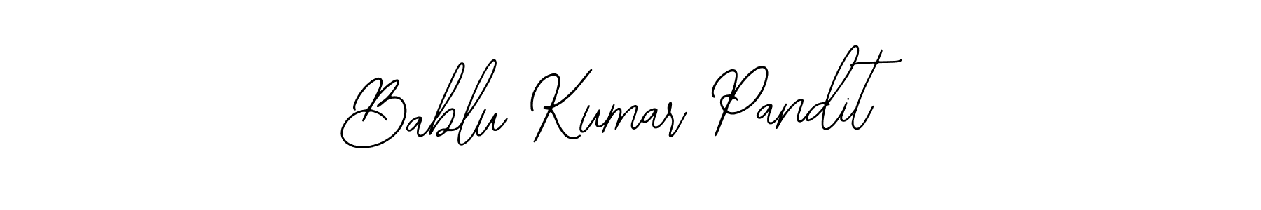 Create a beautiful signature design for name Bablu Kumar Pandit. With this signature (Bearetta-2O07w) fonts, you can make a handwritten signature for free. Bablu Kumar Pandit signature style 12 images and pictures png