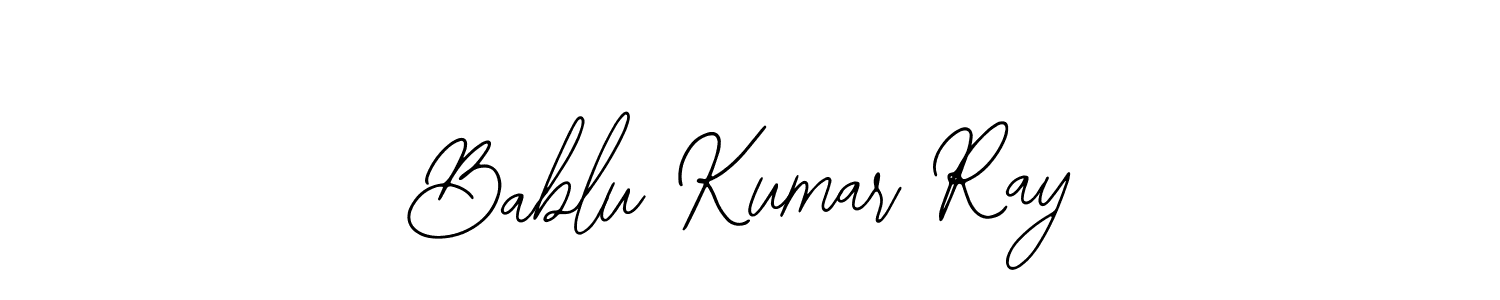 Use a signature maker to create a handwritten signature online. With this signature software, you can design (Bearetta-2O07w) your own signature for name Bablu Kumar Ray. Bablu Kumar Ray signature style 12 images and pictures png