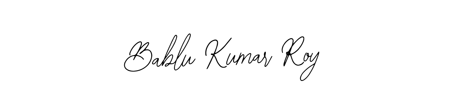 Use a signature maker to create a handwritten signature online. With this signature software, you can design (Bearetta-2O07w) your own signature for name Bablu Kumar Roy. Bablu Kumar Roy signature style 12 images and pictures png