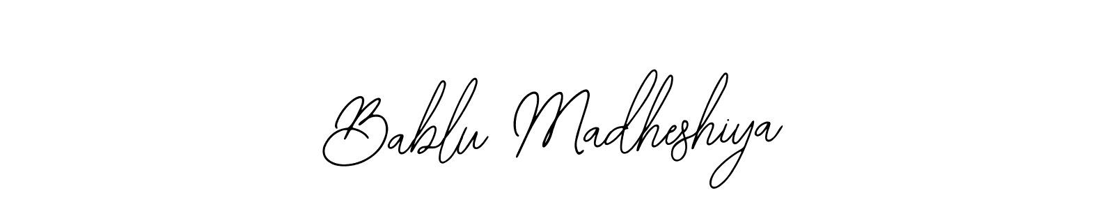 You should practise on your own different ways (Bearetta-2O07w) to write your name (Bablu Madheshiya) in signature. don't let someone else do it for you. Bablu Madheshiya signature style 12 images and pictures png