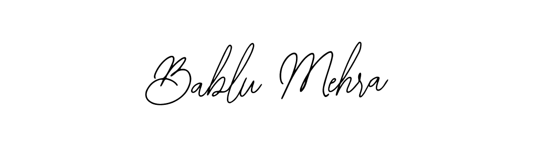 How to make Bablu Mehra signature? Bearetta-2O07w is a professional autograph style. Create handwritten signature for Bablu Mehra name. Bablu Mehra signature style 12 images and pictures png