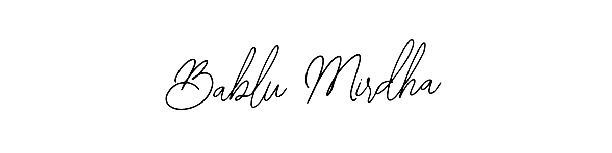 Also we have Bablu Mirdha name is the best signature style. Create professional handwritten signature collection using Bearetta-2O07w autograph style. Bablu Mirdha signature style 12 images and pictures png