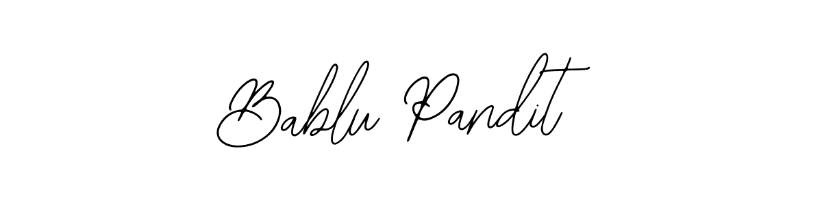 Also we have Bablu Pandit name is the best signature style. Create professional handwritten signature collection using Bearetta-2O07w autograph style. Bablu Pandit signature style 12 images and pictures png