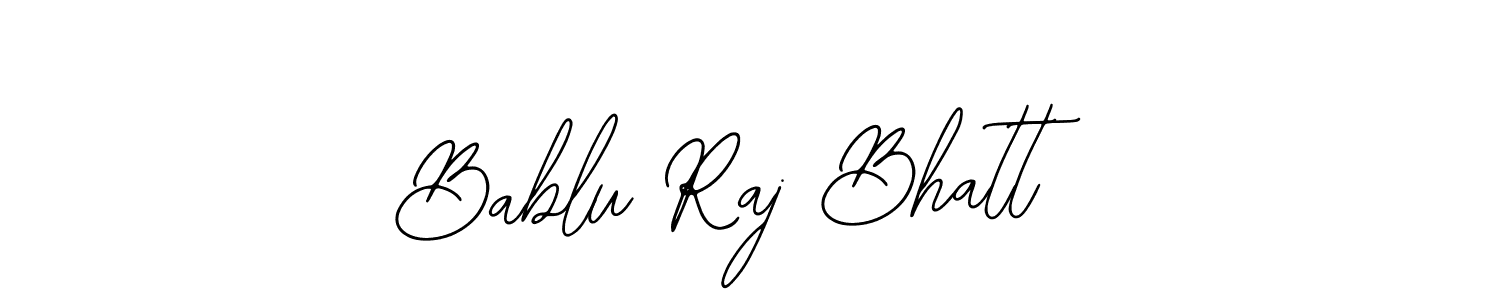 Make a beautiful signature design for name Bablu Raj Bhatt. With this signature (Bearetta-2O07w) style, you can create a handwritten signature for free. Bablu Raj Bhatt signature style 12 images and pictures png