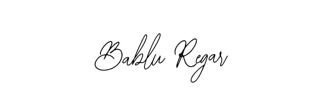 Use a signature maker to create a handwritten signature online. With this signature software, you can design (Bearetta-2O07w) your own signature for name Bablu Regar. Bablu Regar signature style 12 images and pictures png