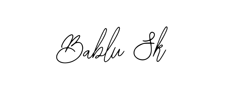 if you are searching for the best signature style for your name Bablu Sk. so please give up your signature search. here we have designed multiple signature styles  using Bearetta-2O07w. Bablu Sk signature style 12 images and pictures png