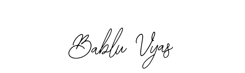 How to make Bablu Vyas signature? Bearetta-2O07w is a professional autograph style. Create handwritten signature for Bablu Vyas name. Bablu Vyas signature style 12 images and pictures png