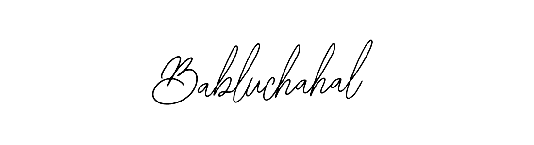 How to make Babluchahal signature? Bearetta-2O07w is a professional autograph style. Create handwritten signature for Babluchahal name. Babluchahal signature style 12 images and pictures png