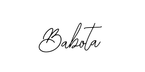 How to make Babota name signature. Use Bearetta-2O07w style for creating short signs online. This is the latest handwritten sign. Babota signature style 12 images and pictures png