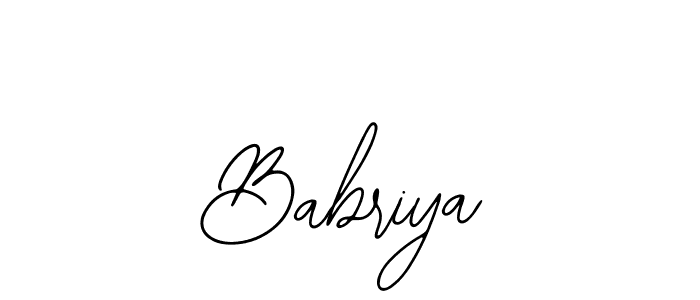 Use a signature maker to create a handwritten signature online. With this signature software, you can design (Bearetta-2O07w) your own signature for name Babriya. Babriya signature style 12 images and pictures png