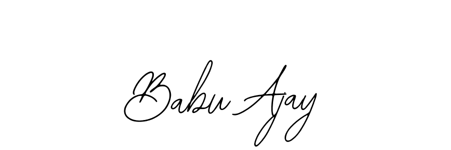 The best way (Bearetta-2O07w) to make a short signature is to pick only two or three words in your name. The name Babu Ajay include a total of six letters. For converting this name. Babu Ajay signature style 12 images and pictures png