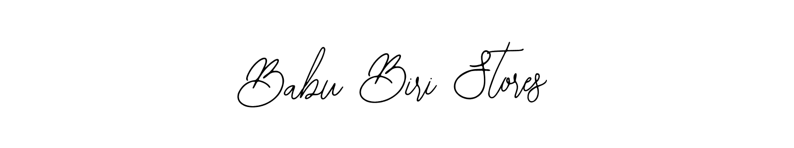 Make a beautiful signature design for name Babu Biri Stores. With this signature (Bearetta-2O07w) style, you can create a handwritten signature for free. Babu Biri Stores signature style 12 images and pictures png