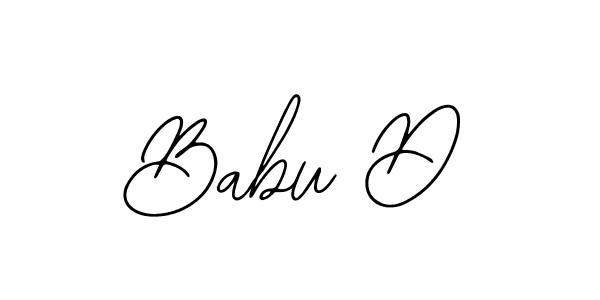 Create a beautiful signature design for name Babu D. With this signature (Bearetta-2O07w) fonts, you can make a handwritten signature for free. Babu D signature style 12 images and pictures png