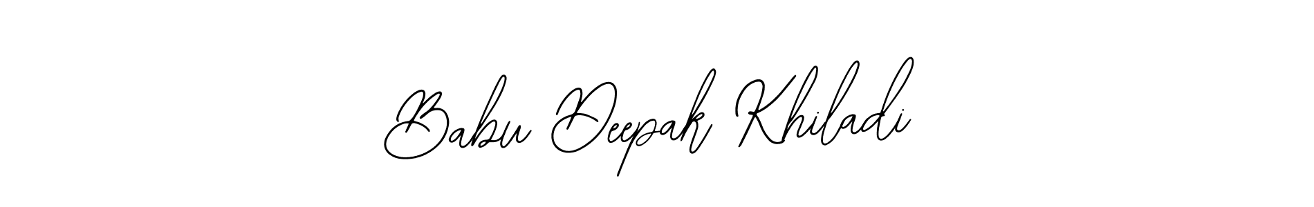 if you are searching for the best signature style for your name Babu Deepak Khiladi. so please give up your signature search. here we have designed multiple signature styles  using Bearetta-2O07w. Babu Deepak Khiladi signature style 12 images and pictures png