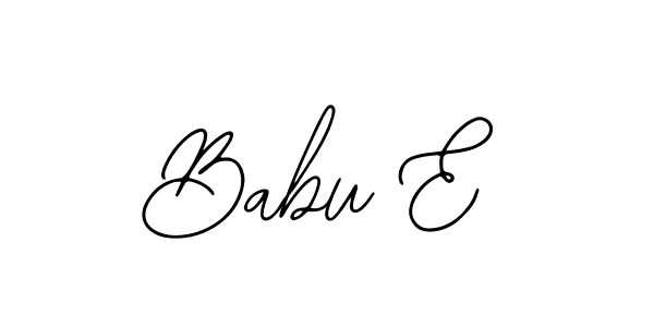 Design your own signature with our free online signature maker. With this signature software, you can create a handwritten (Bearetta-2O07w) signature for name Babu E. Babu E signature style 12 images and pictures png