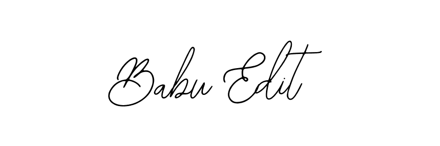 Design your own signature with our free online signature maker. With this signature software, you can create a handwritten (Bearetta-2O07w) signature for name Babu Edit. Babu Edit signature style 12 images and pictures png