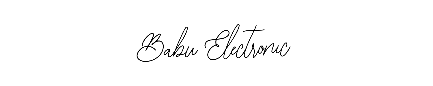 How to make Babu Electronic signature? Bearetta-2O07w is a professional autograph style. Create handwritten signature for Babu Electronic name. Babu Electronic signature style 12 images and pictures png