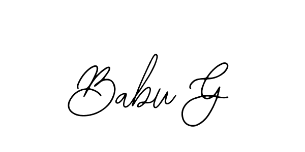 It looks lik you need a new signature style for name Babu G. Design unique handwritten (Bearetta-2O07w) signature with our free signature maker in just a few clicks. Babu G signature style 12 images and pictures png