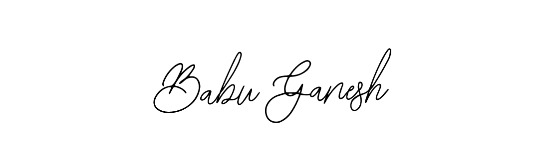 Design your own signature with our free online signature maker. With this signature software, you can create a handwritten (Bearetta-2O07w) signature for name Babu Ganesh. Babu Ganesh signature style 12 images and pictures png